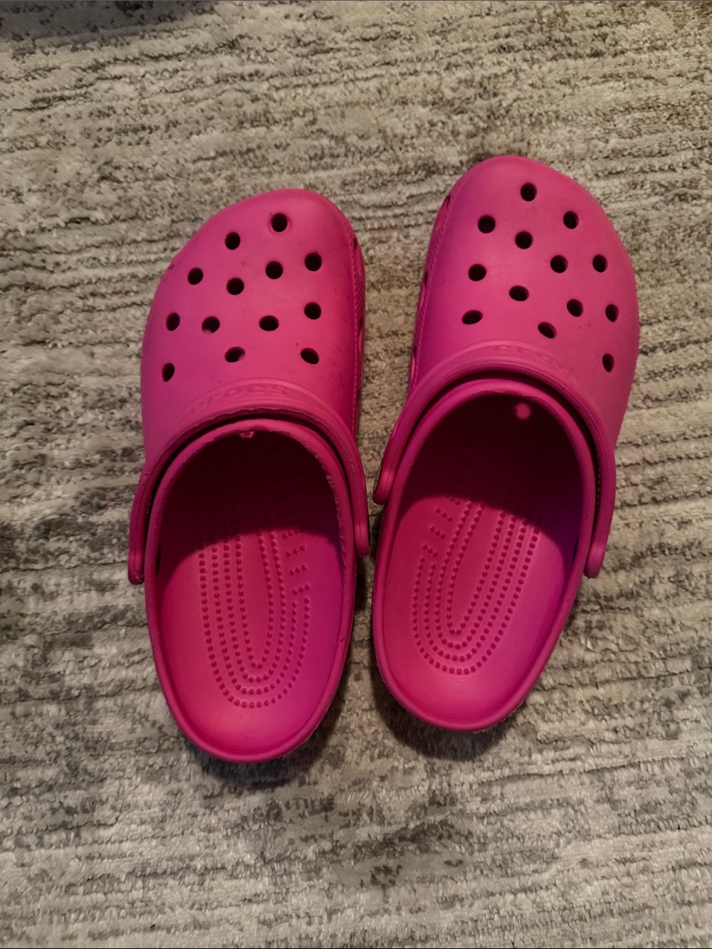 CROCS Adult Slip-On Clogs in Hot Pink